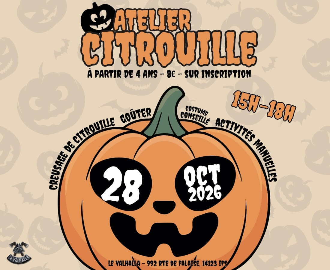 Atelier citrouille au Valhalla