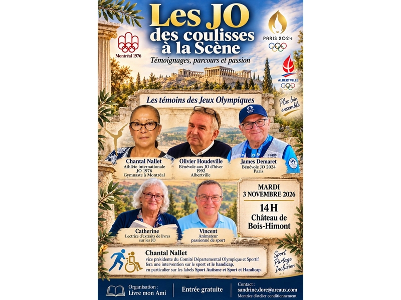 Conférence – Les JO, des coulisses à la scène