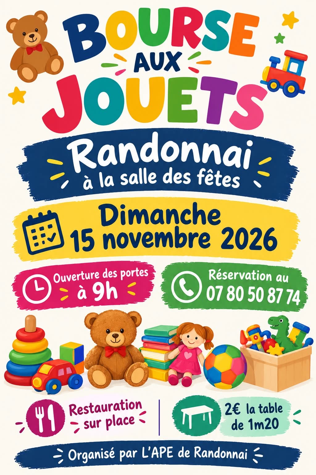Bourse aux jouets, vêtements d'enfants et articles de puériculture