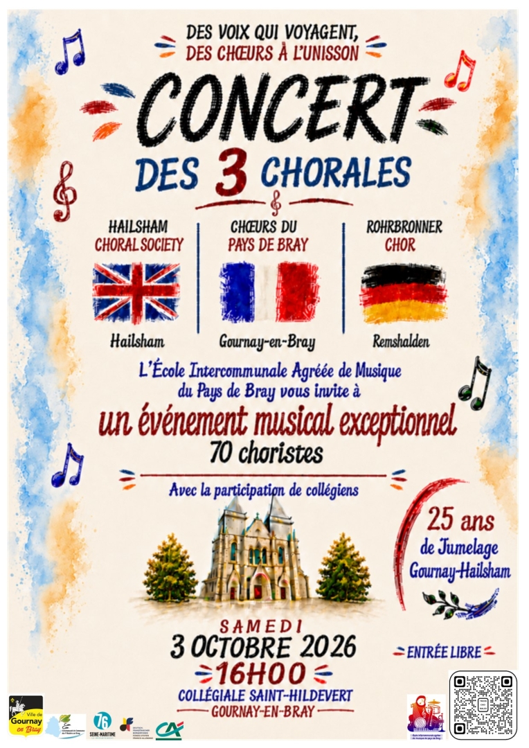 Concert des 3 chorales "Des voix qui voyagent"