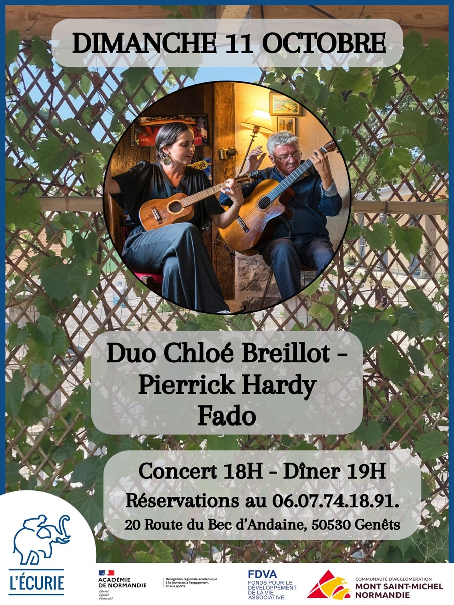 Concert "Duo Chloé Breillot et Pierrick Hardy"