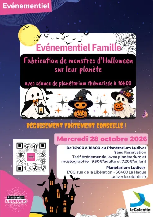 Evénementiel Famillles "Halloween !" - Planétarium de Ludiver