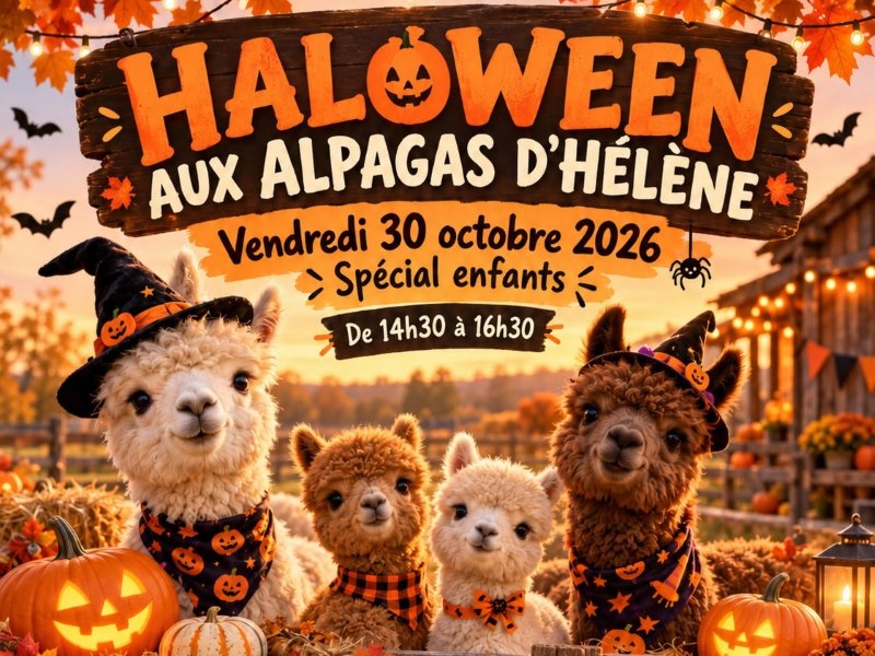 Halloween aux alpagas d'Hélène