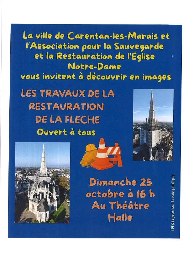 Projection d'images église Notre-Dame de Carentan