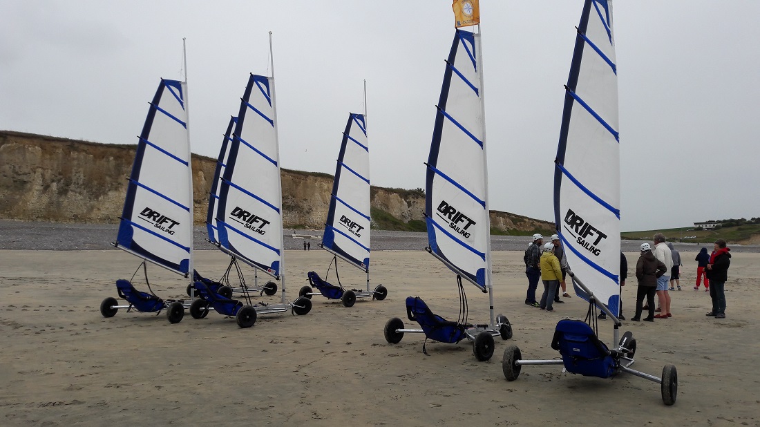 Initiation au char à voile sur la Côte d’Albâtre