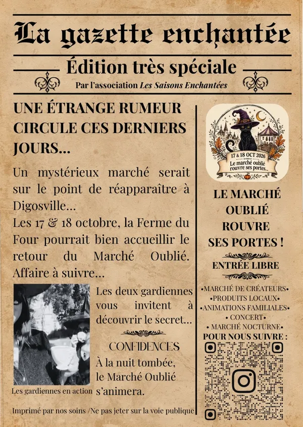 Le Marché Oublié - Festival d'Automne et d'Halloween