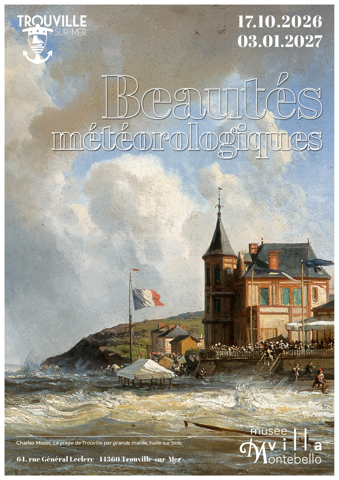 Exposition du Musée Villa Montebello - Beautés météorologiques : les ciels de Trouville, de Boudin à aujourd'hui