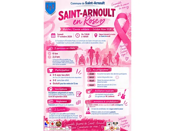 Marche rose à Saint-Arnoult