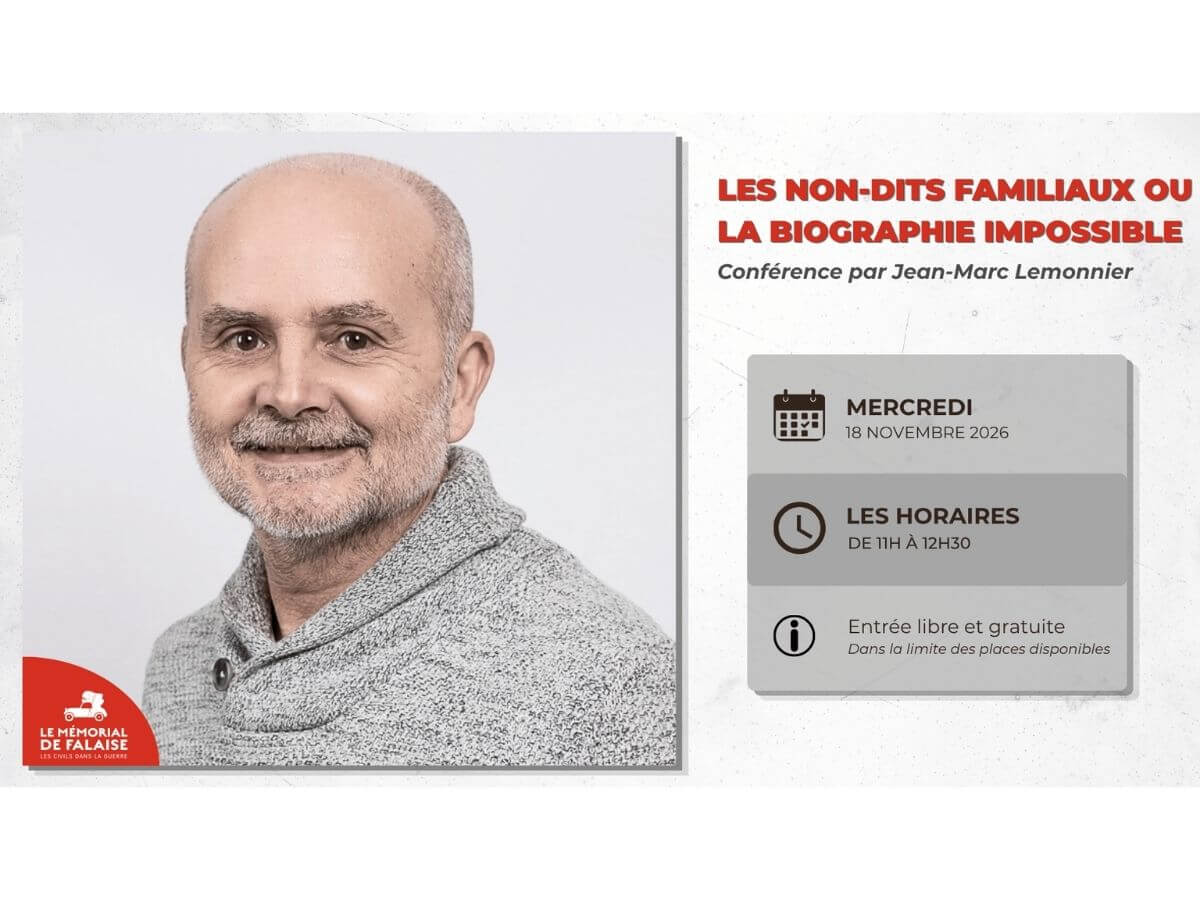 Conférence "Les non-dits familiaux ou la biographie impossible " par Jean-Marc Lemonnier