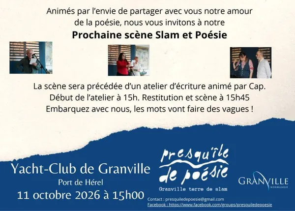 Scène ouverte de Slam et Atelier d'écriture