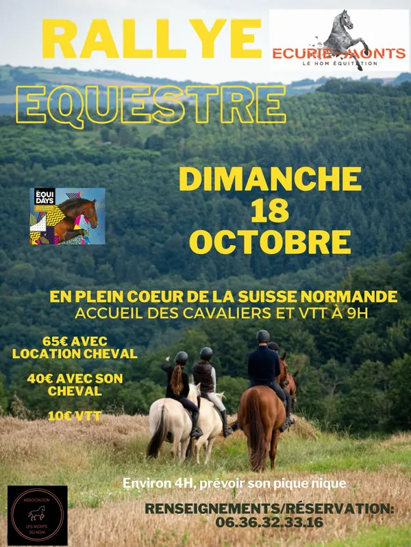 Rallye équestre avec l'Écurie des Monts