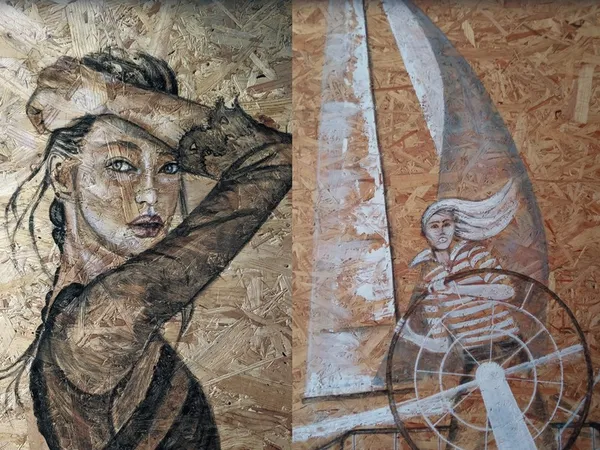 Exposition de peinture "Les Créations de Calou" au Village Fromager - Livarot