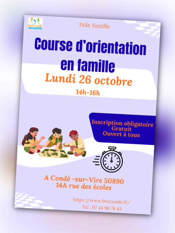 Course d'orientation en famille