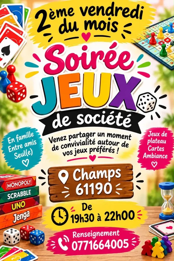 Soirée Jeux de société
