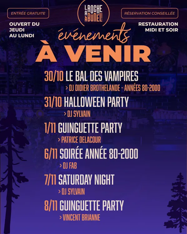 Programmation Festive - La Roche à Bunel