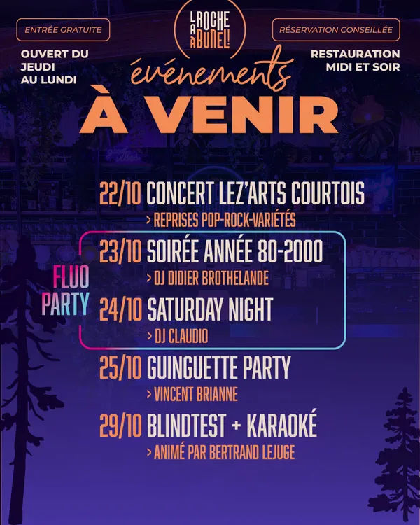 Programmation Festive - La Roche à Bunel