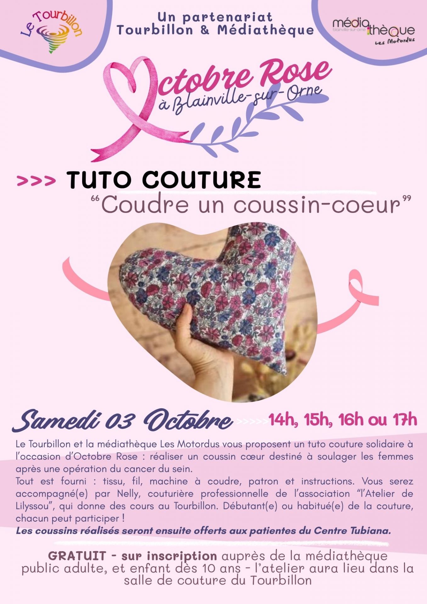 OCTOBRE ROSE / TUTO COUTURE