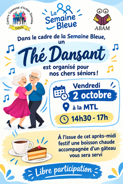 Thé dansant pendant la semaine Bleue