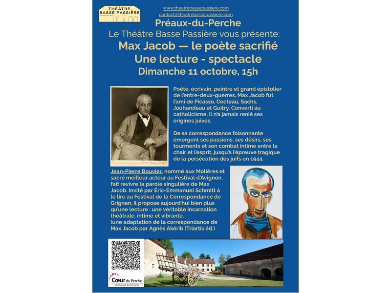 Max Jacob, le poète sacrifié - Lecture de Jean-Pierre Bouvier