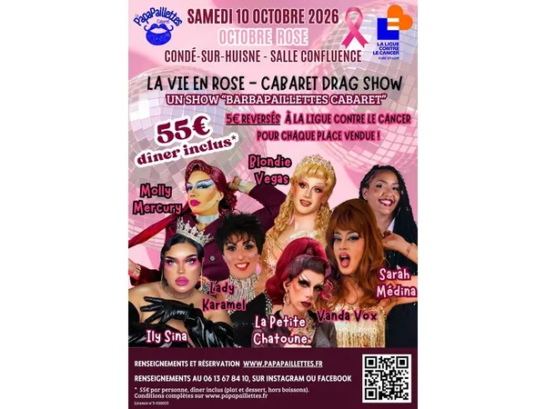 Soirée Cabaret Drag Show - La vie en rose