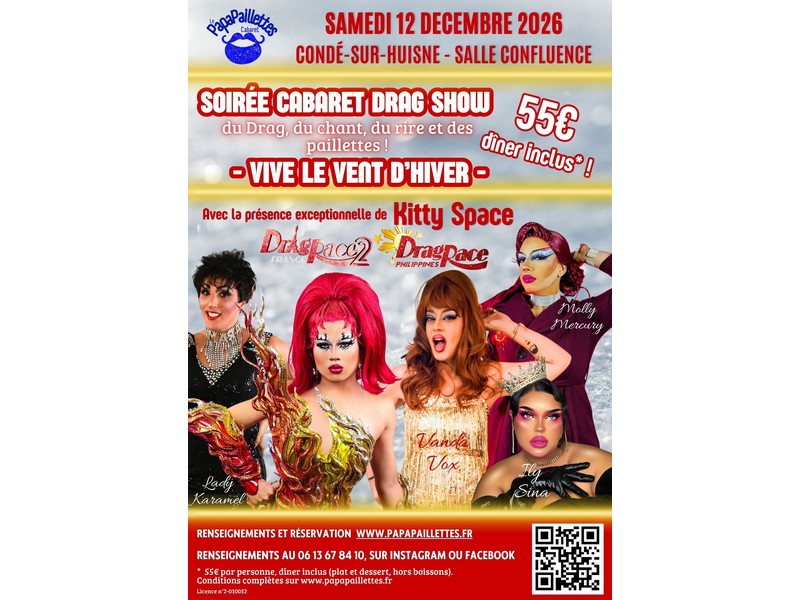 Soirées Cabaret Drag Show - "Vive le vent d'hiver"