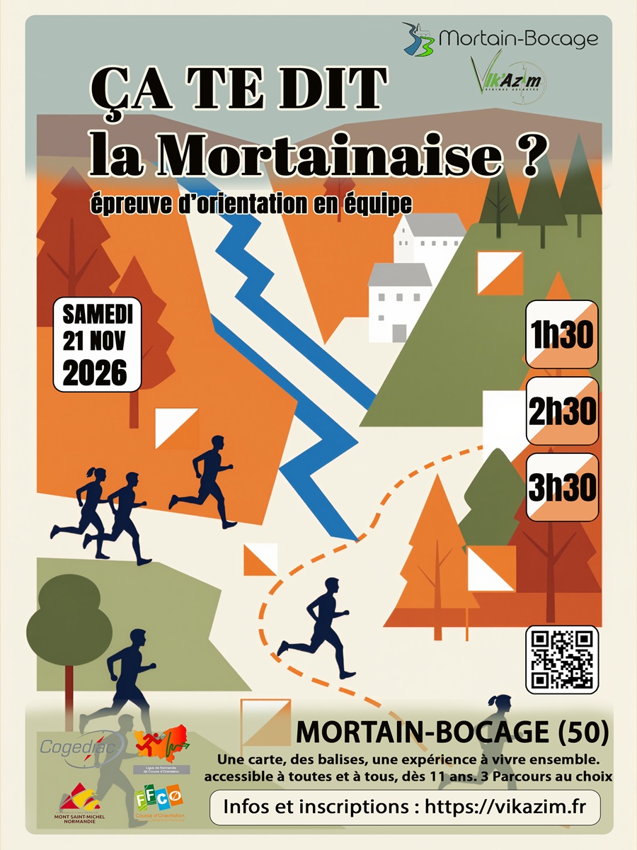 Course d'orientation "ça te dit la Mortainaise ?"
