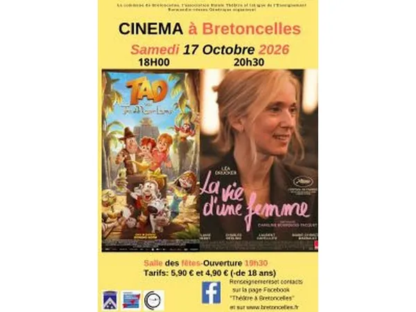 Cinéma à Bretoncelles - 2 séances (TAD l’explorateur et la lampe magique & La Vie d'une femme)