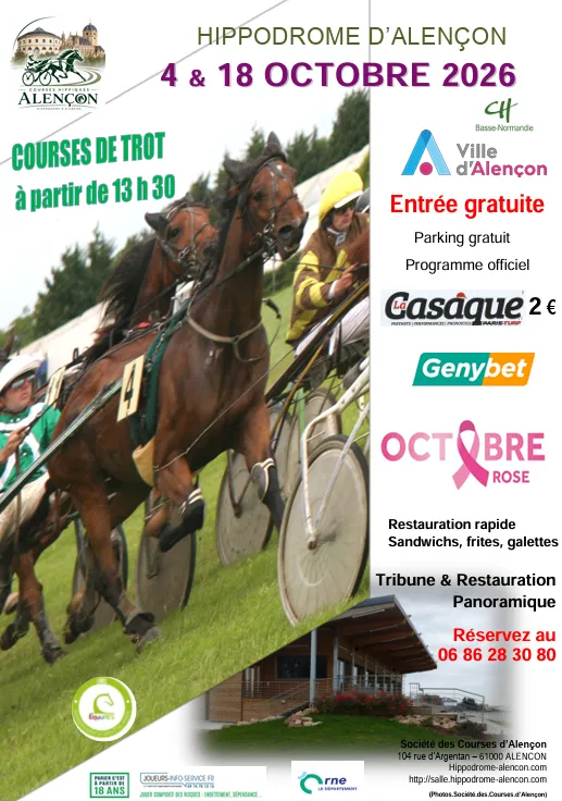 Courses de trot - Hippodrome d'Alençon
