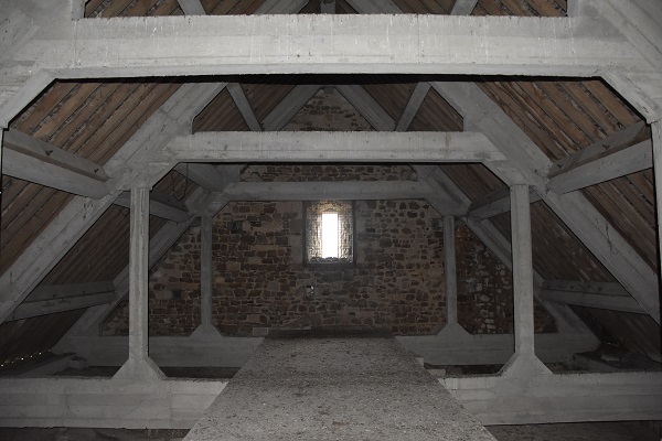 Visite de la charpente de l'église abbatiale de Lessay (Journées Nationales de l'Architecture)