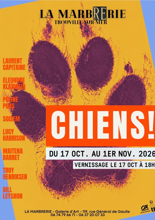 Exposition à La MarbRErie - Chiens !