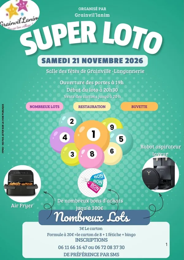 Super loto à Grainville-Langannerie !