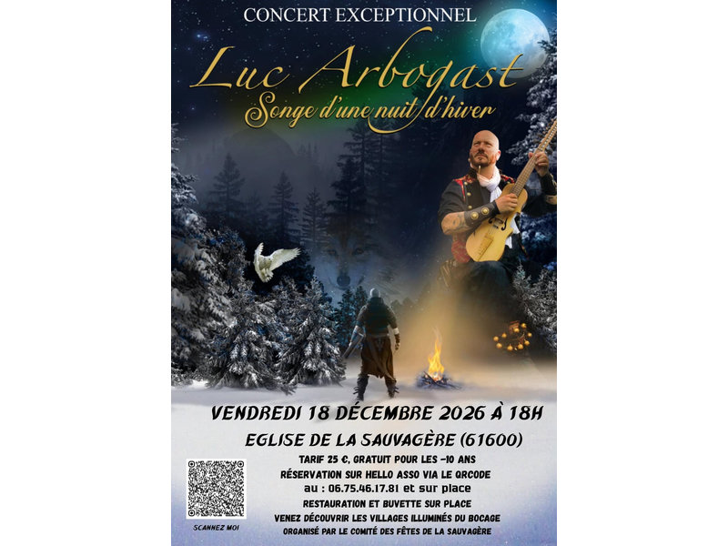 Concert Luc Arbogast "songe d'une nuit d'hiver"