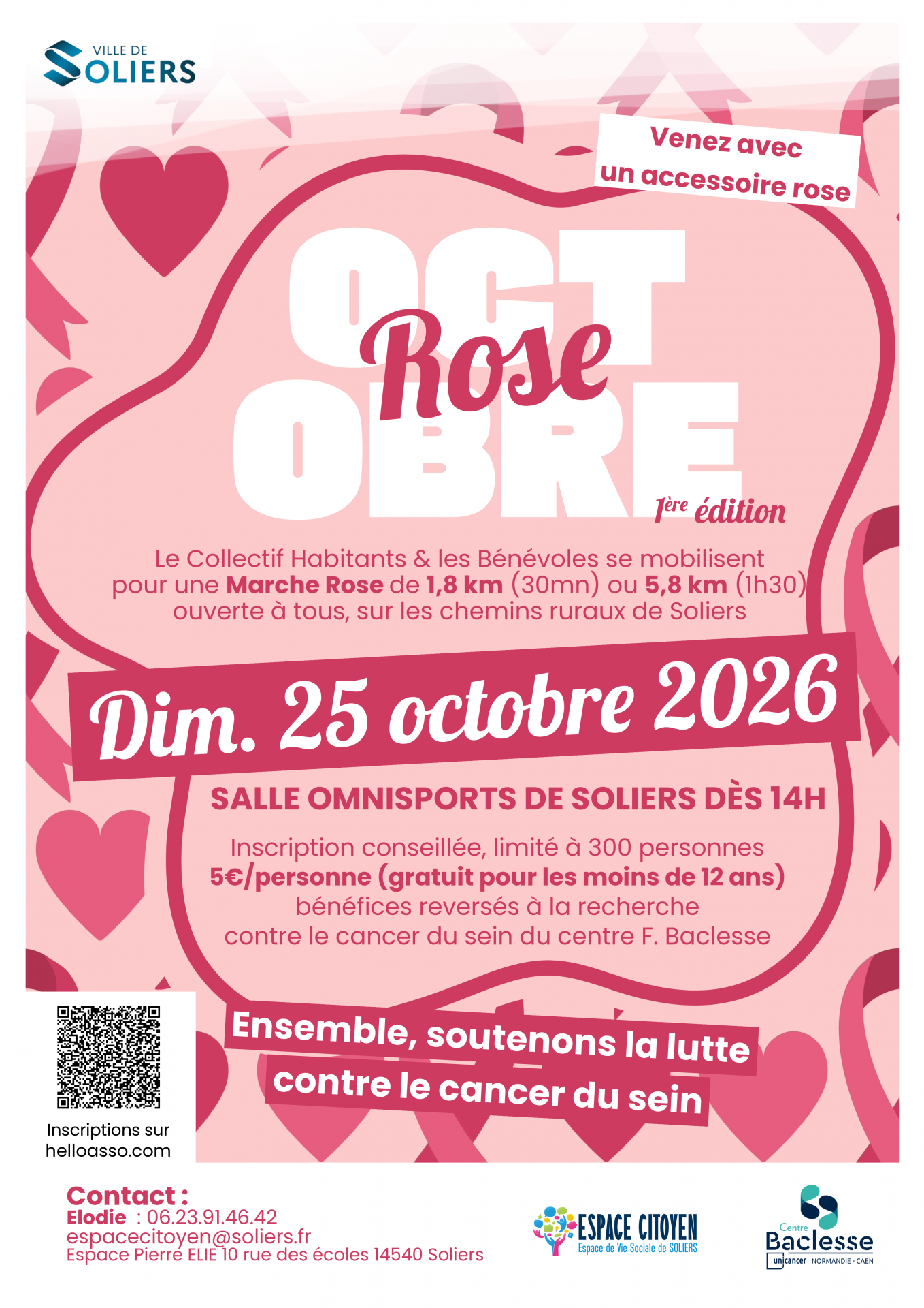 Marche Rose - L'Espace de Vie Sociale de Soliers se mobilise