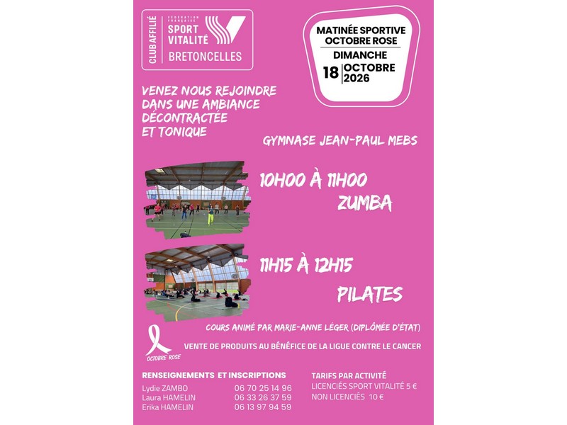 Octobre Rose - Matinée sportive