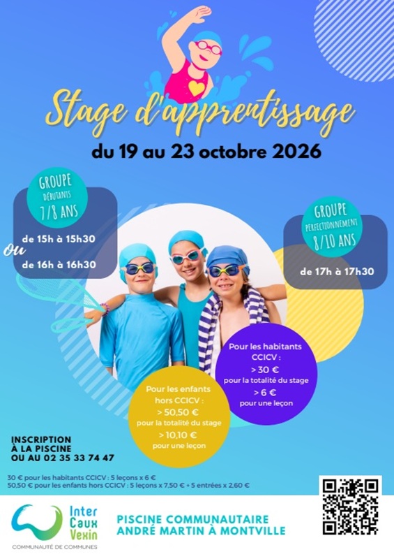 Stage d'apprentissage de natation