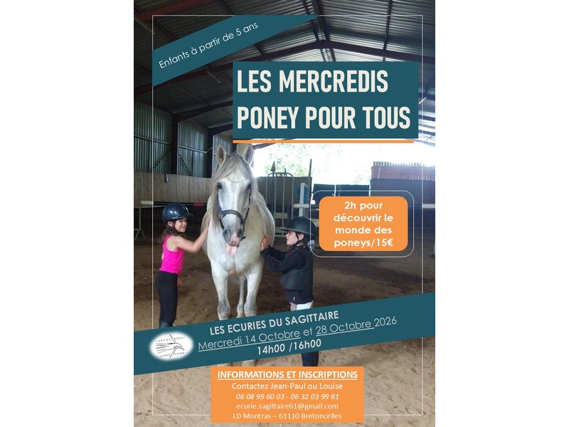 Les mercredis Poney pour tous