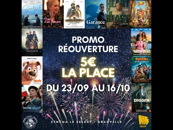Cinéma : Promo réouverture, 5€ la place