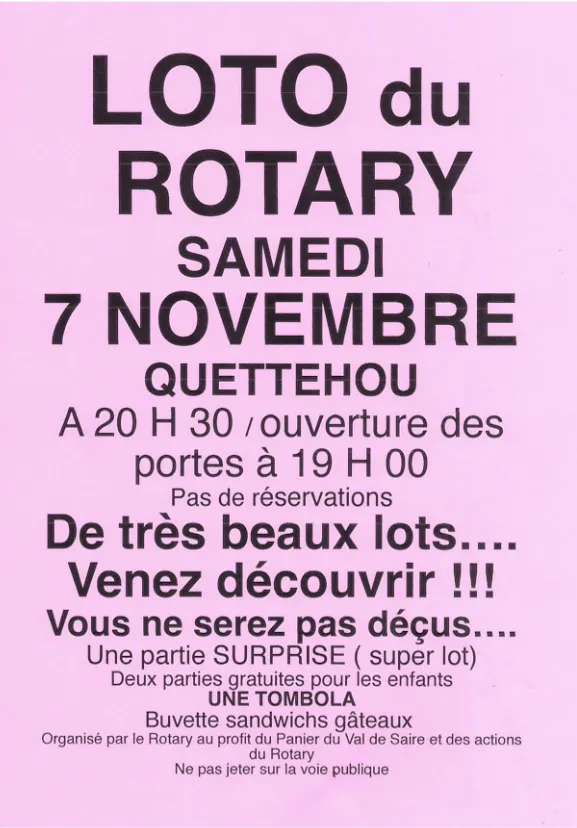 Loto du Rotary
