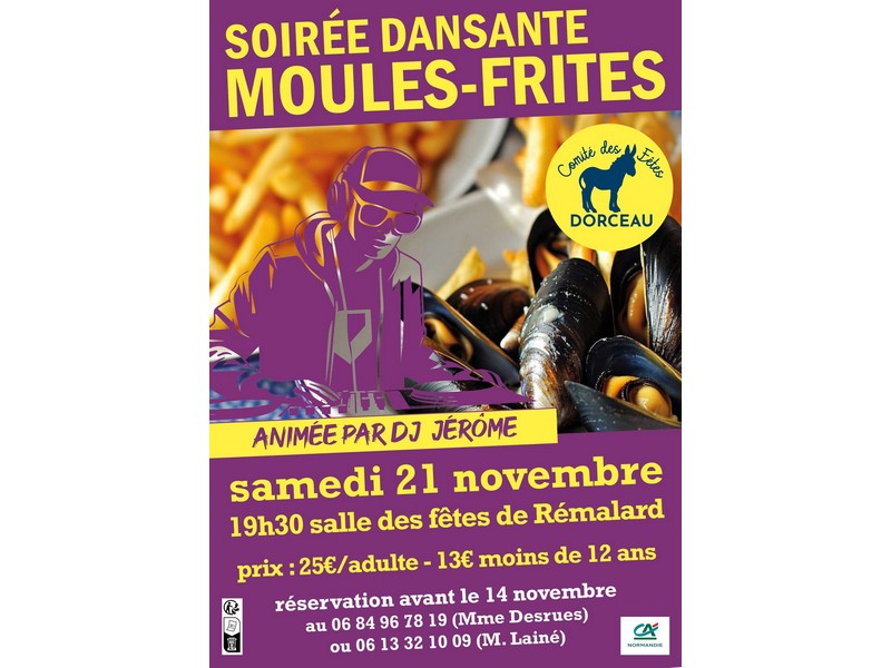 Soirée dansante moules-frites