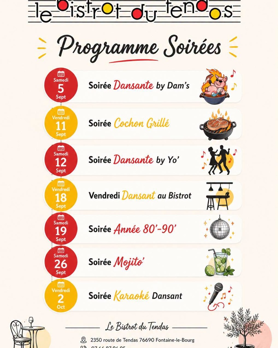 Les Soirées du Bistrot du Tendos