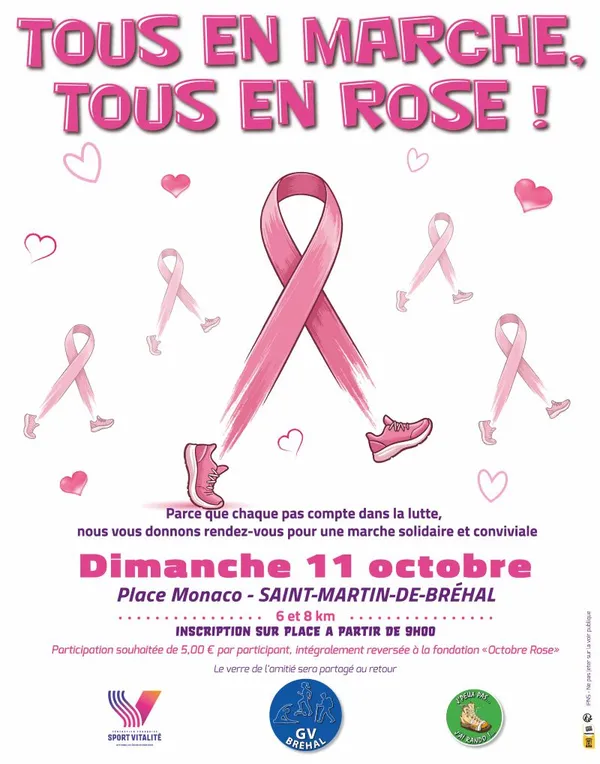 Marche au bénéfice de Octobre Rose