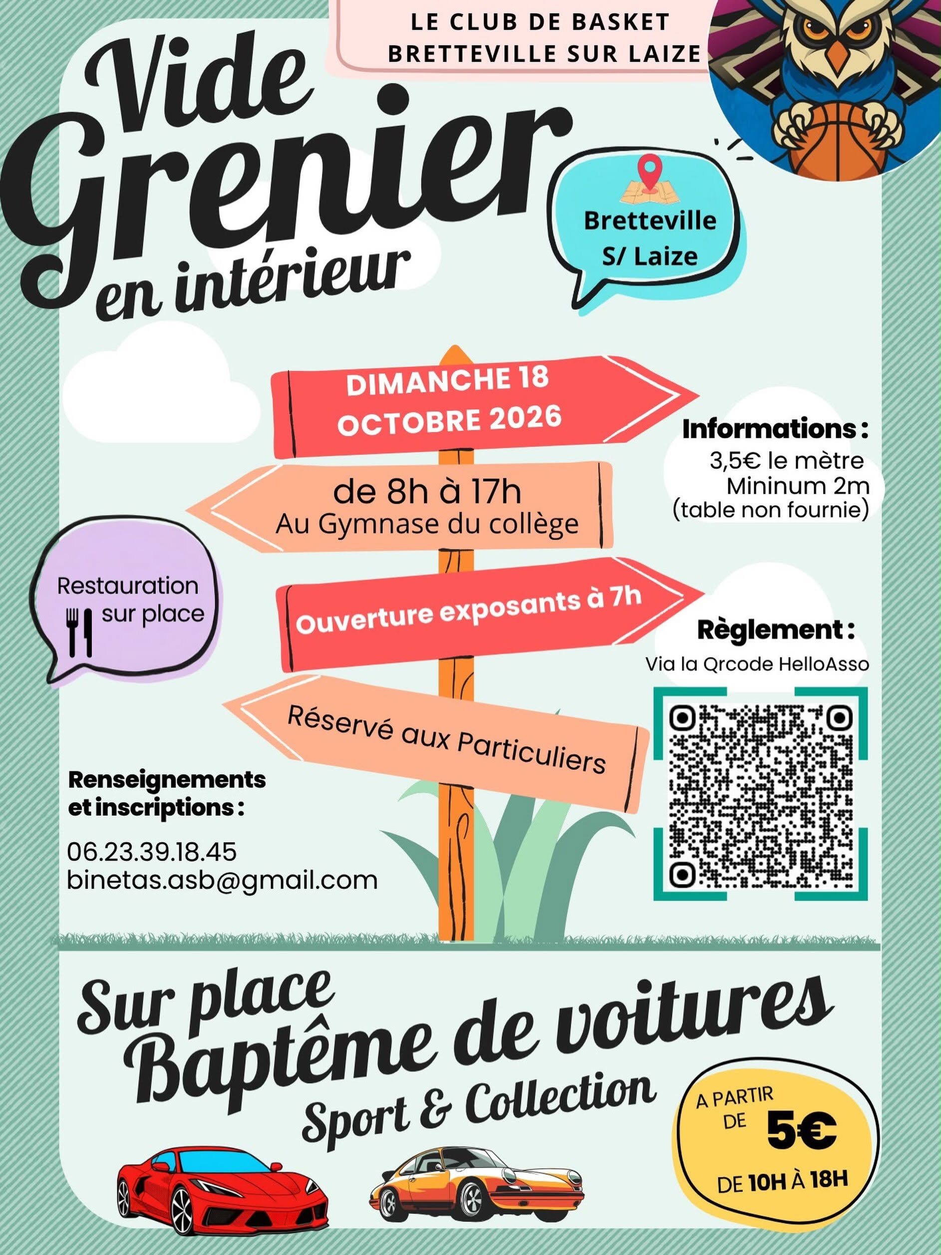 Vide grenier en intérieur