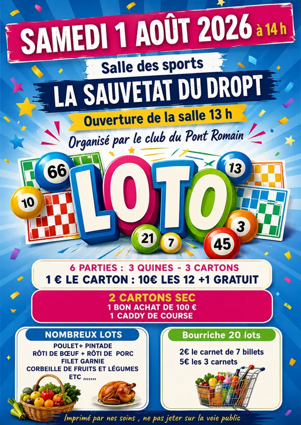 Loto du Club du Pont Romain