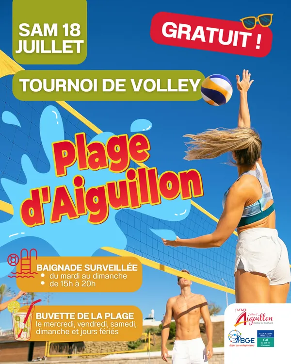TOURNOI DE VOLLEY A LA PLAGE