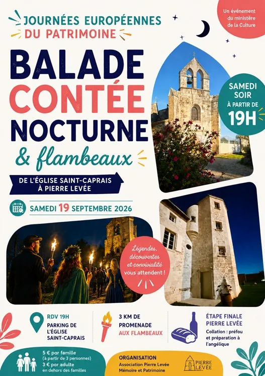 Balade contée nocturne aux flambeaux à Bessines