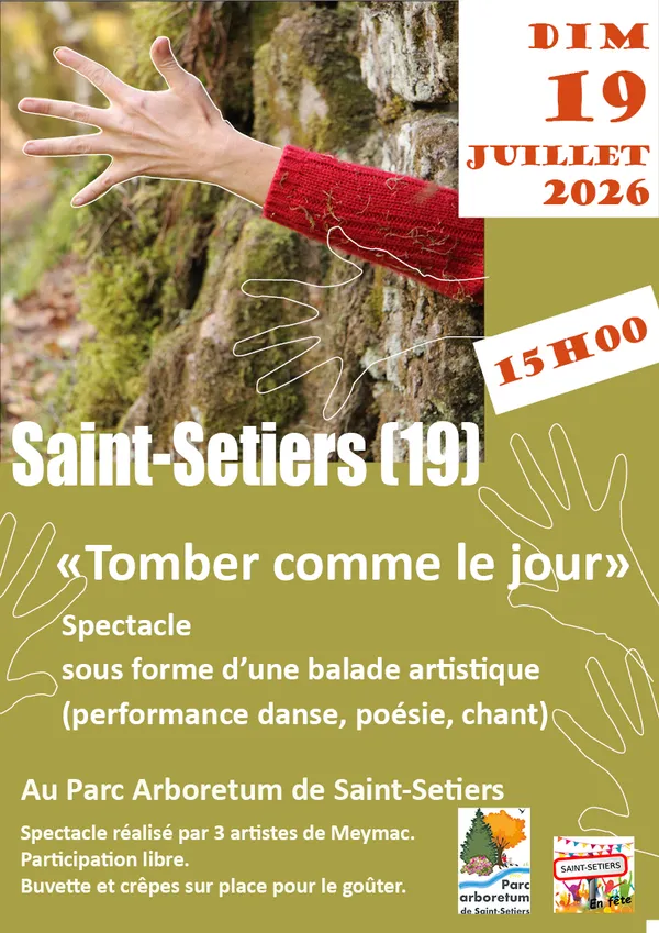 Spectacle sous la forme d'une balade artistique (performance danse, poésie, chant)