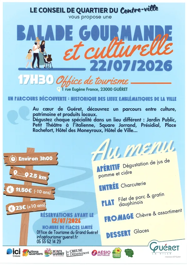 Balade gourmande au cœur de Guéret
