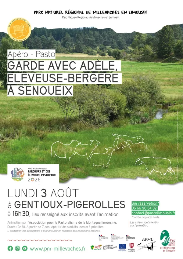 Garde avec Adèle, éleveuse-bergère à Senoueix