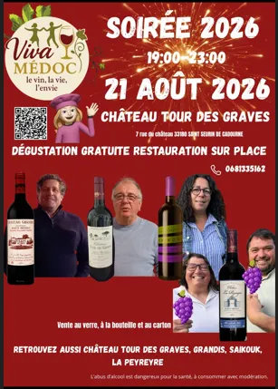 Soirée Viva Médoc au Château Tour des Graves
