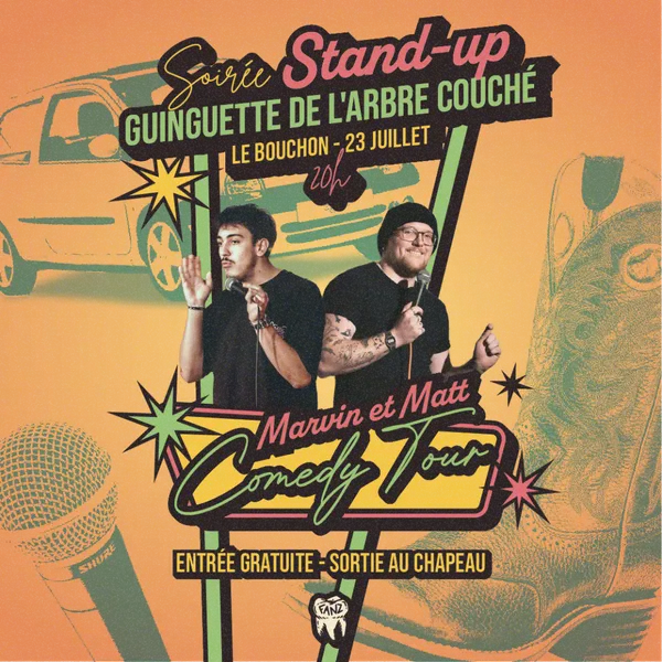 Soirée stand-up à La Guinguette de l'Arbre Couché